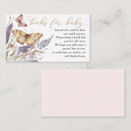 Kleine Schmetterlingsbücher für die Babyverpackung Begleitkarte