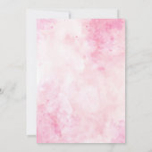 Kleine Schmetterlingsdusche Girl Einladung (Rückseite)