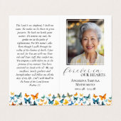 Kleine Schmetterlingskarte Visitenkarten (Außenseite Aufgefaltet)