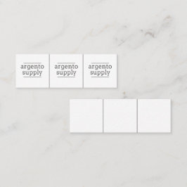 Kleine Schmuckmarken - mit Ihrem Logo Mini Visitenkarte