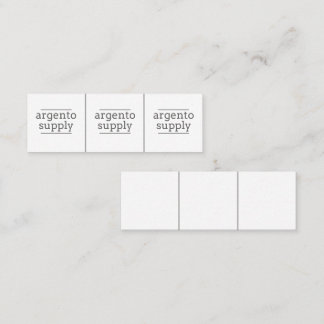 Kleine Schmuckmarken - mit Ihrem Logo Mini Visitenkarte