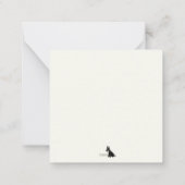 Kleine Schnauzer-Note Mitteilungskarte (Rückseite)