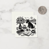 Kleine Schnauzer-Note Mitteilungskarte (Vorderseite/Rückseite Beispiel)