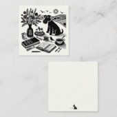 Kleine Schnauzer-Note Mitteilungskarte (Vorne/Hinten)