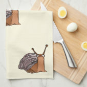 Kleine Schnecke - Geschirrtuch (Viertel Falte)