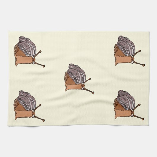Kleine Schnecke - Geschirrtuch (Horizontal)