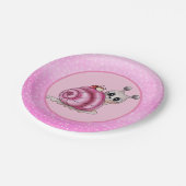 kleine Schnecke  pappteller (Schrägansicht)