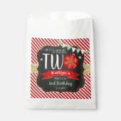 Kleine Schneeflocke drehen 2! 2. Geburtstag Geschenktütchen (Vorderseite)