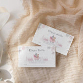 Kleine Schneeflocke ist auf dem Weg Babydusche Begleitkarte