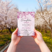 Kleine Schneeflocke ist auf dem Weg zum Winter Bab Einladung