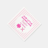 Kleine Schneeflocke jeden Geburtstag Serviette (Ecke)