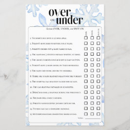 Kleine Schneeflocke unter dem Spiel