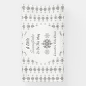 Kleine Schneeflocke unterwegs Banner (Vertikal)