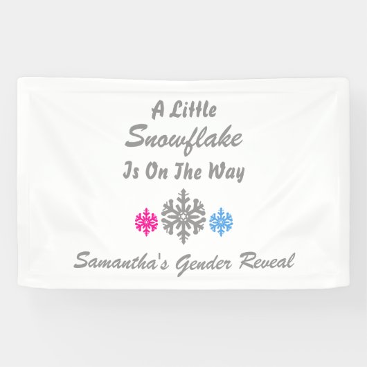 Kleine Schneeflocke unterwegs Banner (Horizontal)