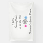 Kleine Schneeflocke unterwegs Banner (Vertikal)