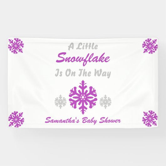 Kleine Schneeflocke unterwegs Banner (Horizontal)