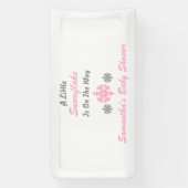 Kleine Schneeflocke unterwegs Banner (Vertikal)