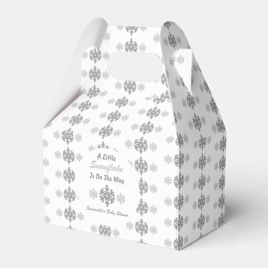 Kleine Schneeflocke unterwegs Geschenkschachtel (Vorderseite)