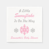 Kleine Schneeflocke unterwegs Serviette (Vorderseite)