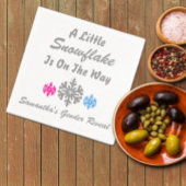 Kleine Schneeflocke unterwegs Serviette