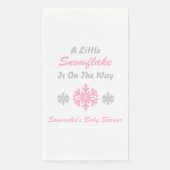 Kleine Schneeflocke unterwegs Serviette (Vorderseite)