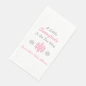 Kleine Schneeflocke unterwegs Serviette (Ecke)