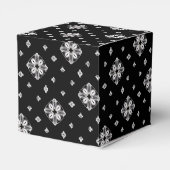 Kleine Schneeflocken und Kristalle Geschenkschachtel (Rückseite)