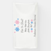 Kleine Schneeflockendarstellung Banner (Vertikal)