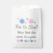 Kleine Schneeflockendarstellung Geschenktütchen (Vorderseite)