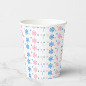 Kleine Schneeflockendarstellung Pappbecher (Rechts)