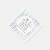 Kleine Schneeflockendarstellung Serviette (Ecke)