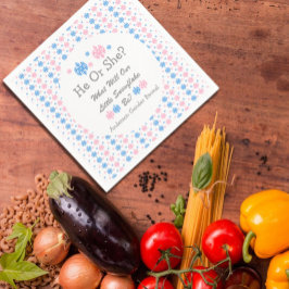 Kleine Schneeflockendarstellung Serviette