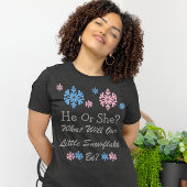 Kleine Schneeflockendarstellung T-Shirt