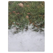 Kleine Schneeklipappe Klemmbrett (Rückseite)