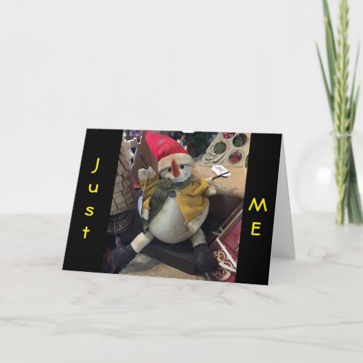 KLEINE SCHNEELIGKEITEN IM WINTER/URLAUB FEIERTAGSKARTE (Vorderseite)