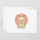 Kleine Schnorchel, Creme Postkarte (Vorne/Hinten)