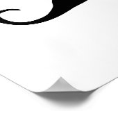 Kleine Schnurrbart-Kinder drucken Plakat (Ecke)