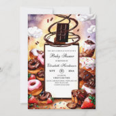 Kleine Schokoladendusche Einladung (Vorderseite)