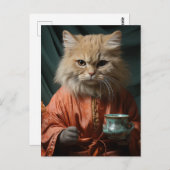 Kleine schöne Kite mit Kaffee Postkarte (Vorne/Hinten)