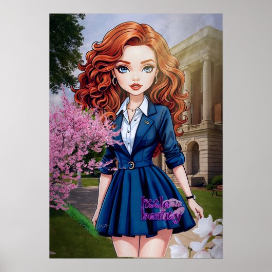 Kleine Schönheit auf Campus Poster (Vorne)