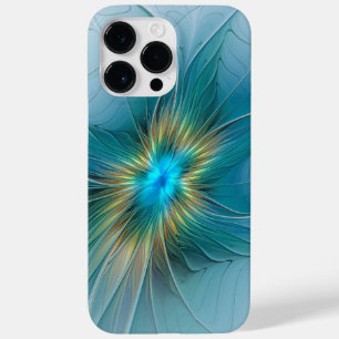 Kleine Schönheit Moderne Blaue Goldene Fraktal-Kun Case-Mate iPhone 14 Pro Max Hülle