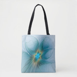 Kleine Schönheit Moderne Blaue Goldene Fraktal-Kun Tasche