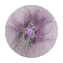 Kleine Schönheit Moderne Mauve Grau Fraktale Kunst