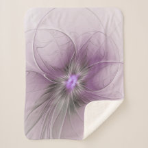 Kleine Schönheit Moderne Mauve Graue Fraktal-Kunst