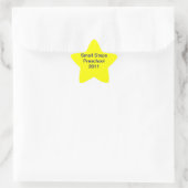 Kleine Schritte 2011 Stern-Aufkleber (Tasche)