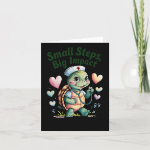 Kleine Schritte Big Impact Nurse Turtle Art Sticke Karte