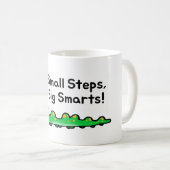 Kleine Schritte Big Smarts Raupe Cartoon Kaffeetasse (VorderseiteRechts)