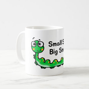 Kleine Schritte Big Smarts Raupe Cartoon Kaffeetasse