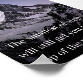 Kleine Schritte bringen große Ergebnisse Poster (Ecke)