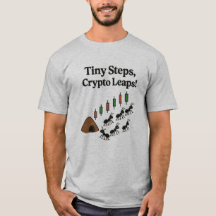 Kleine Schritte Crypto springt T - Shirt
